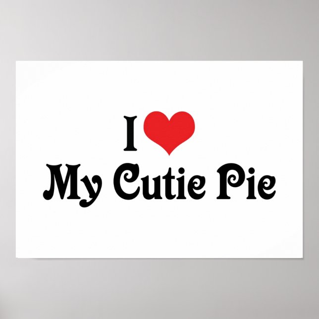 Póster Amo Mi Pie De Cutie (Frente)