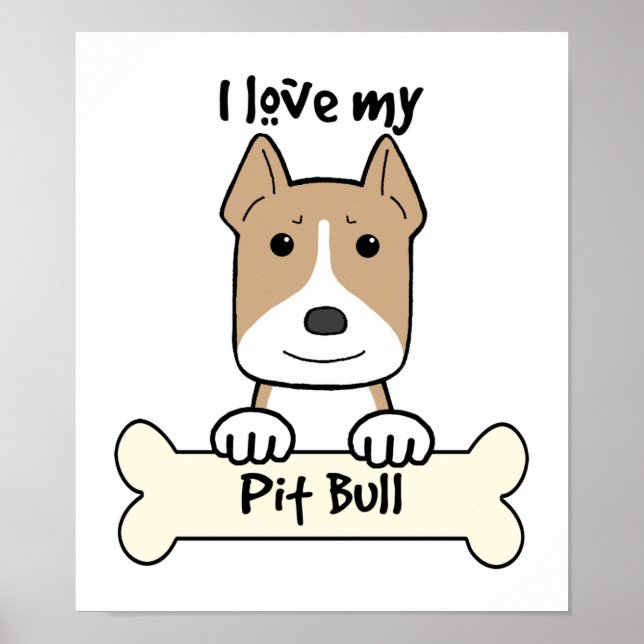 Póster Amo Mi Pitbull (Frente)
