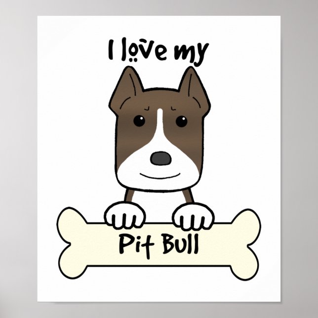 Póster Amo Mi Pitbull (Frente)