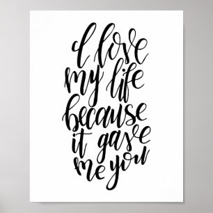 Póster Amo Mi Vida Porque Me Dio Poster
