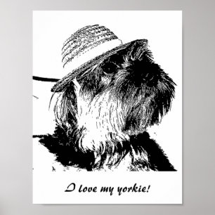 Póster ¡Amo mi yorkie! Poster del valor