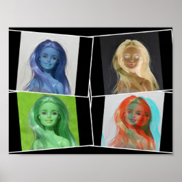 Póster Amo mis muñecas