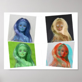 Póster Amo mis muñecas