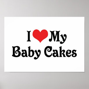 Póster Amo Mis Pasteles De Bebé