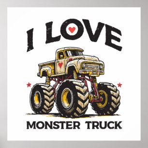 Póster Amo Monster Truck