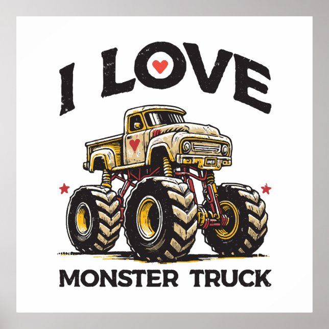 Póster Amo Monster Truck (Frente)