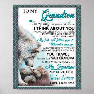 Póster Amo nieto   Carta A Mi Nieto De La Abuela