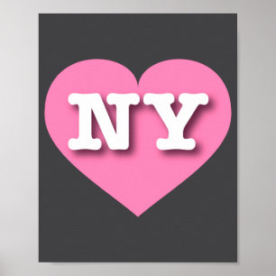 Póster Amo Nueva York Ny Nk Corazón