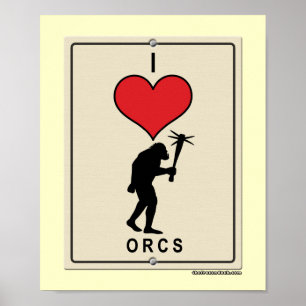Póster Amo Orcs
