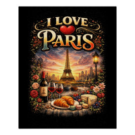 Póster Amo París