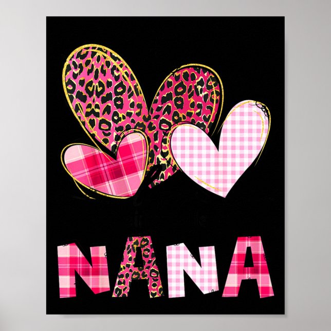 Póster Amo que me llamen nana abuela valentine día de la  (Frente)