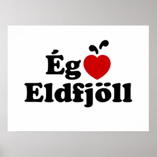 Póster Amo (Quiero) Volcanes [Ég Elska Eldfjöll]