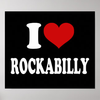 Póster Amo Rockabilly