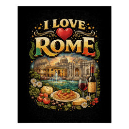 Póster Amo Roma