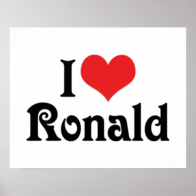 Póster Amo Ronald (Frente)