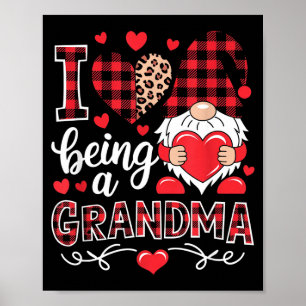 Póster Amo ser una abuela gnomo coincidente familia Valen