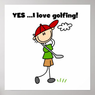 Póster Amo sí el Golfing