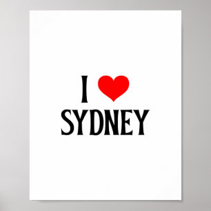 Póster Amo Sydney Me Encanta Sydney Australia Oz Viajes S