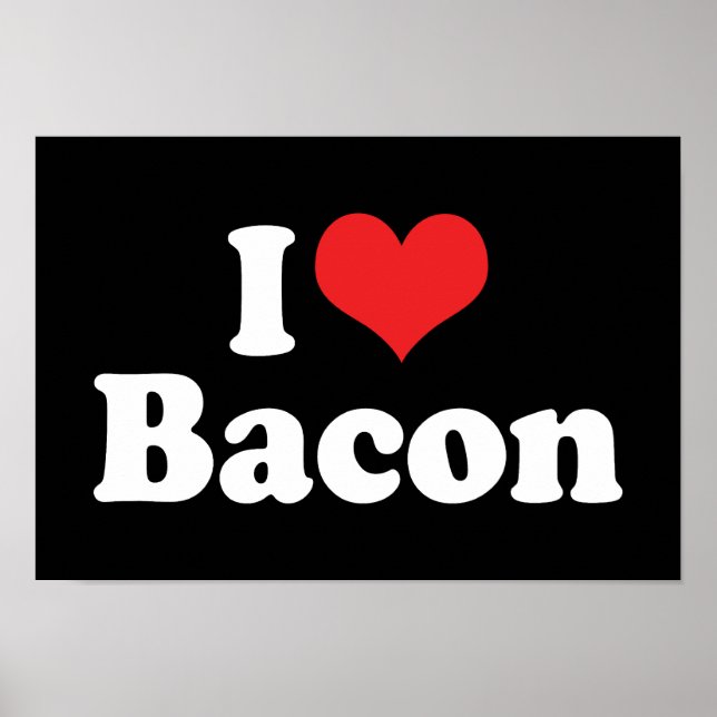 Póster Amo Tocino de Corazón - Amante del Tocino (Frente)