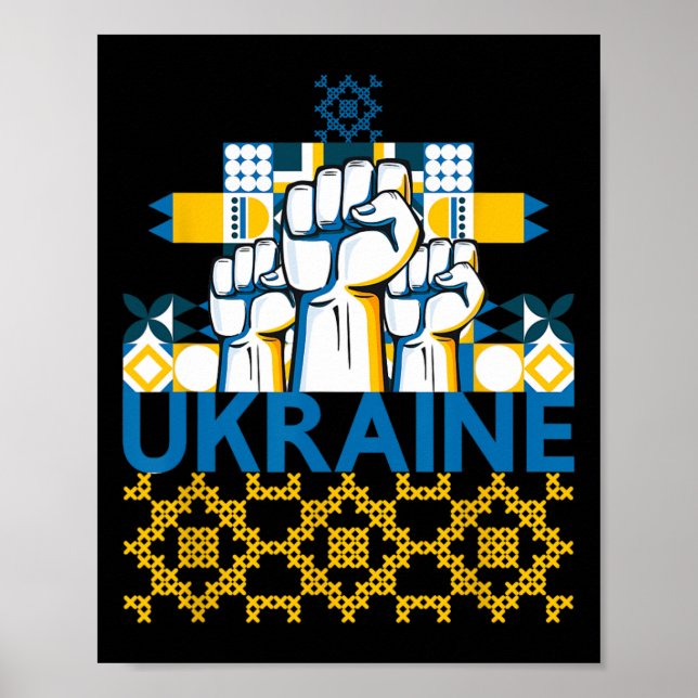 Póster Amo Ucrania  (Frente)