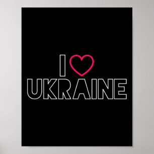 Póster Amo Ucrania Orgullo Ucraniano Camiseta Byltic Amor