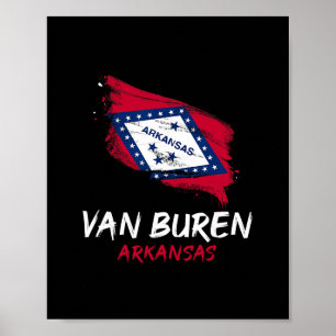 Póster Amo Van Buren Arkansas Splatter Viaje de vacacione