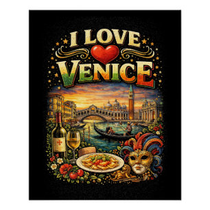 Póster Amo Venecia