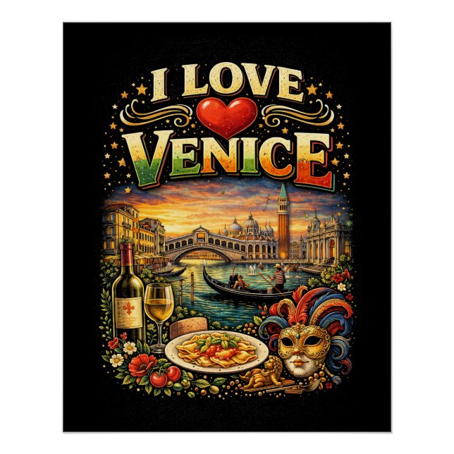 Póster Amo Venecia (Anverso)
