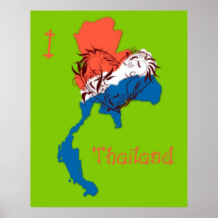 Póster Amo verde del poster de Tailandia