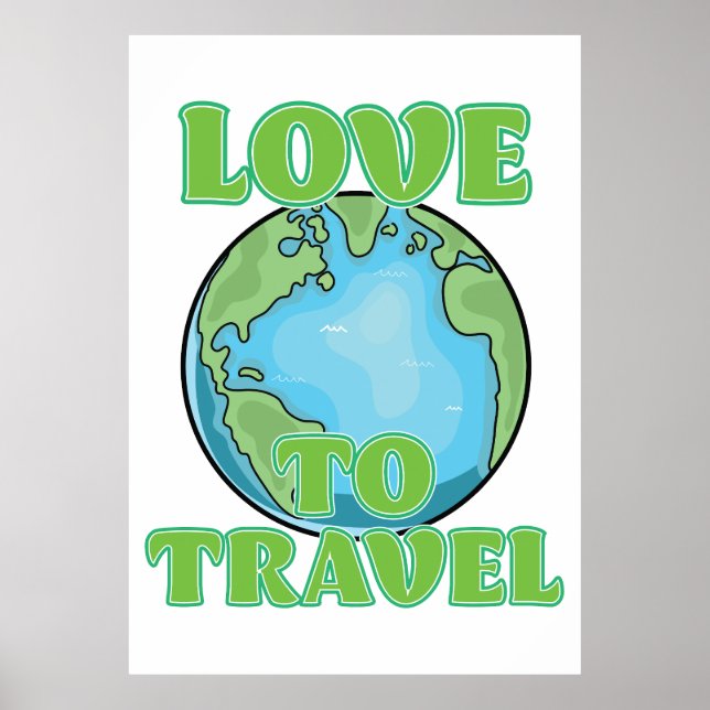 Póster Amo Viajar (Frente)