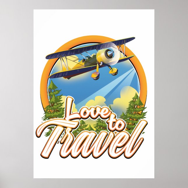 Póster Amo Viajar (Frente)