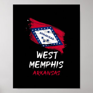 Póster Amo West Memphis Arkansas Splatter Trip Vacaciones