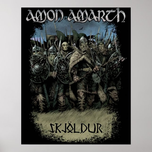 Póster Amon Amarth Vintage Look Fan Gift (Frente)