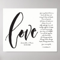 Amor, 1 Cor. 13, Nombre de la Pareja, Letra Modern