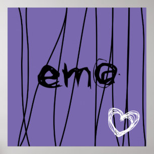 Póster amor 1 del emo