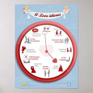 Póster Amor 24 horas al día: 12 idiomas de amor