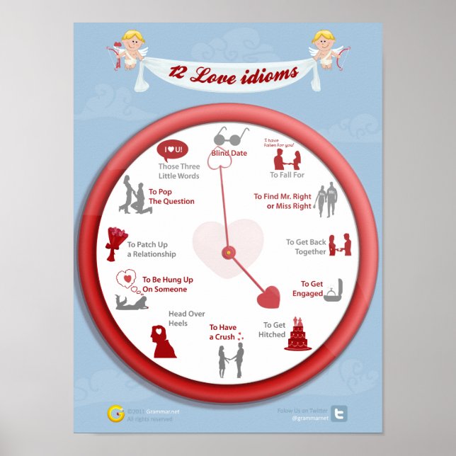 Póster Amor 24 horas al día: 12 idiomas de amor (Frente)
