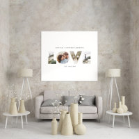 Amor 4 foto regalo personalizado simple moderno
