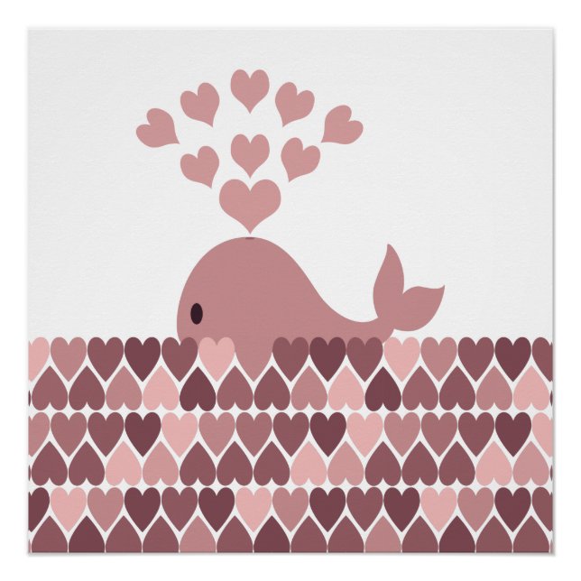 Póster Amor a la ballena rosa (Anverso)