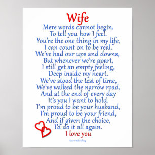 Póster Amor a la esposa
