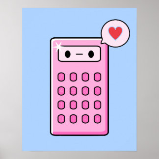 Póster Amor a los calculadores