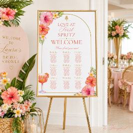 Póster Amor a Primera Spritz Gráfico de Asientos Tropical