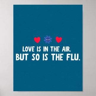 Póster Amor Aire Tan Flu Día de San Valentín