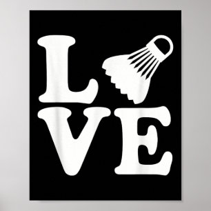 Póster Amor al bádminton