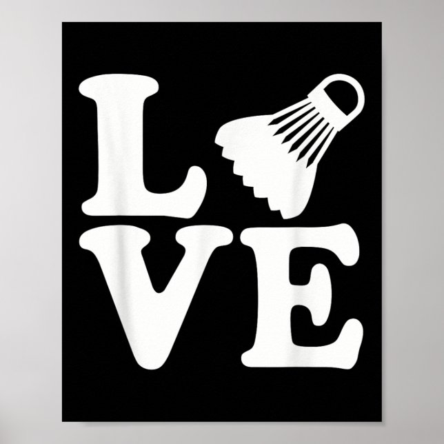 Póster Amor al bádminton  (Frente)