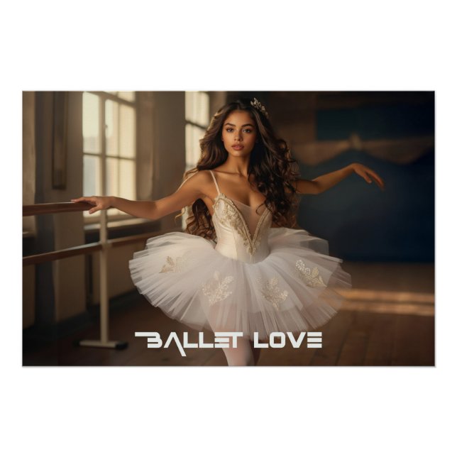 PÓSTER AMOR AL BALLET - BALLET Y DANZA (Anverso)