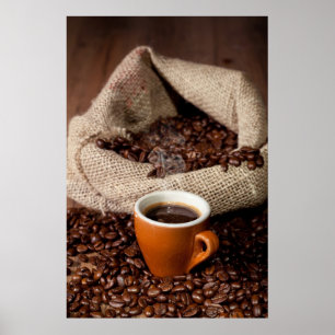 Póster Amor al café