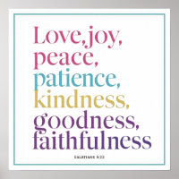 Amor Alegría Paz Paciencia Bondad Bondad Fidelidad