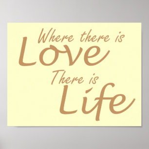 Póster Amor amarillo