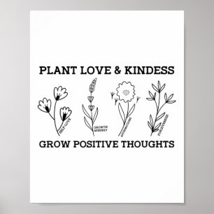 Póster Amor Amor Amor Crecer Pensamientos Positivos Dicie